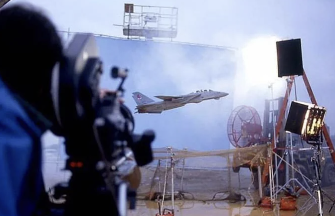 A behind-the-camera look at a miniature stunt sequence.